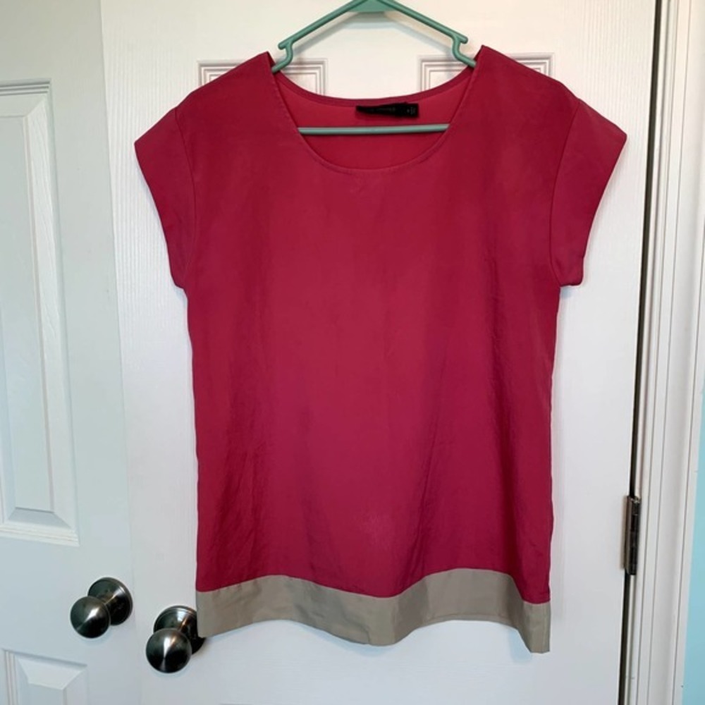 The Limited Women's Size Small Pink Boxy Short Sleeve Top